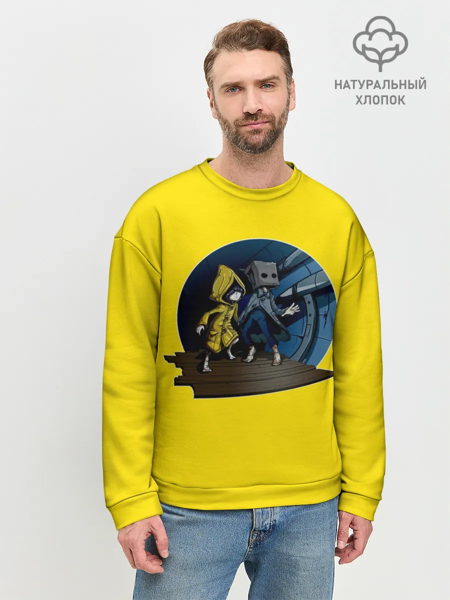 Мужской свитшот базовый / Little nightmares 2 | Yelow