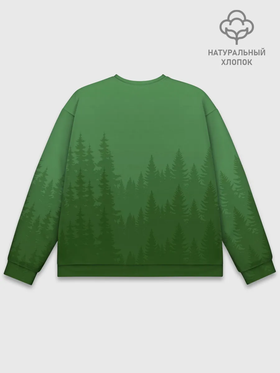 Мужской свитшот базовый / Зеленый Лес