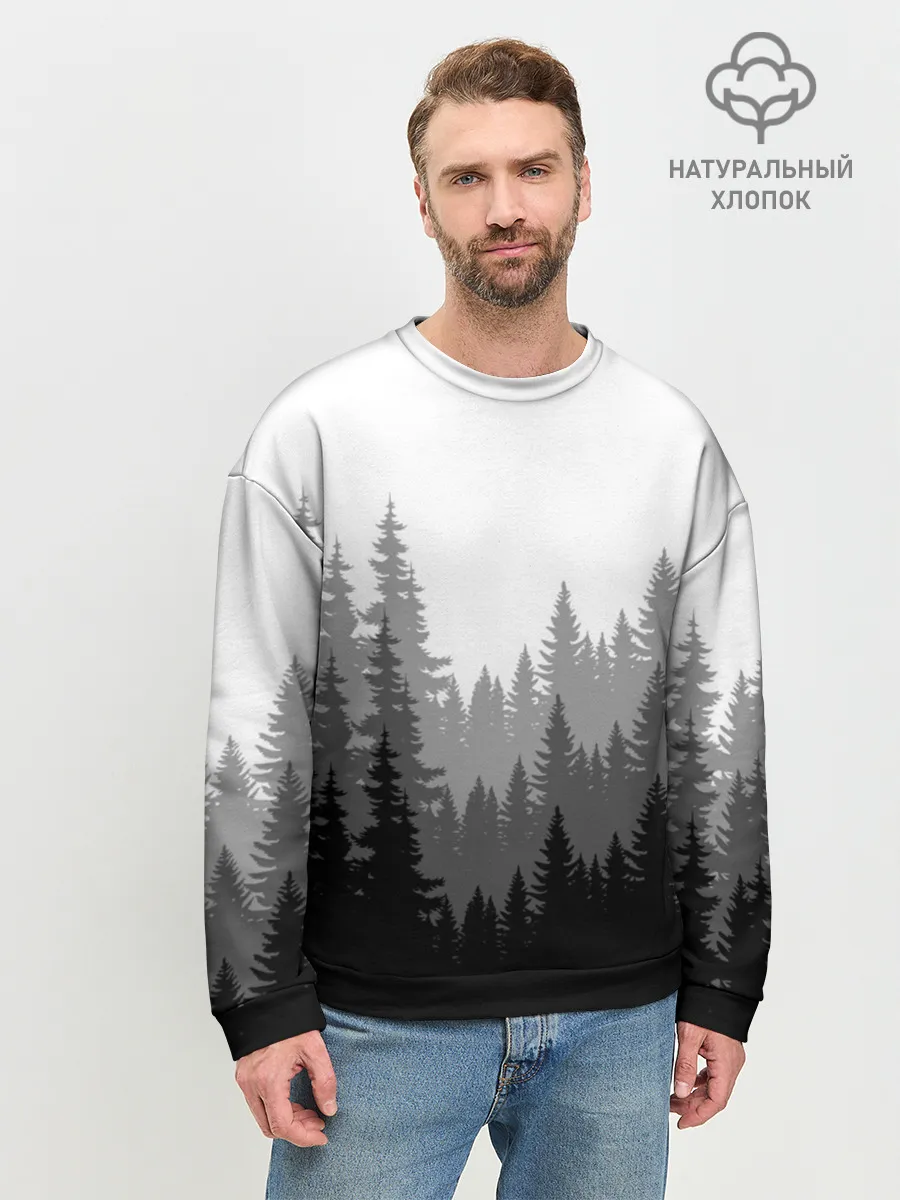 Мужской свитшот базовый / Темный Лес