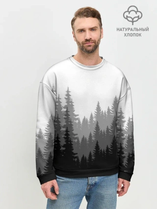 Мужской свитшот базовый / Темный Лес