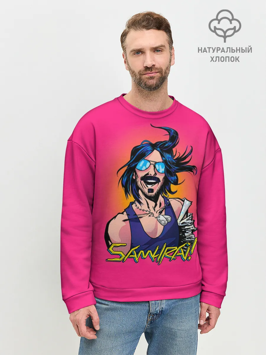 Мужской свитшот базовый / SAMURAI Cyberpunk 2077
