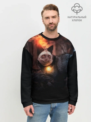 Мужской свитшот базовый / Волшебная лисица