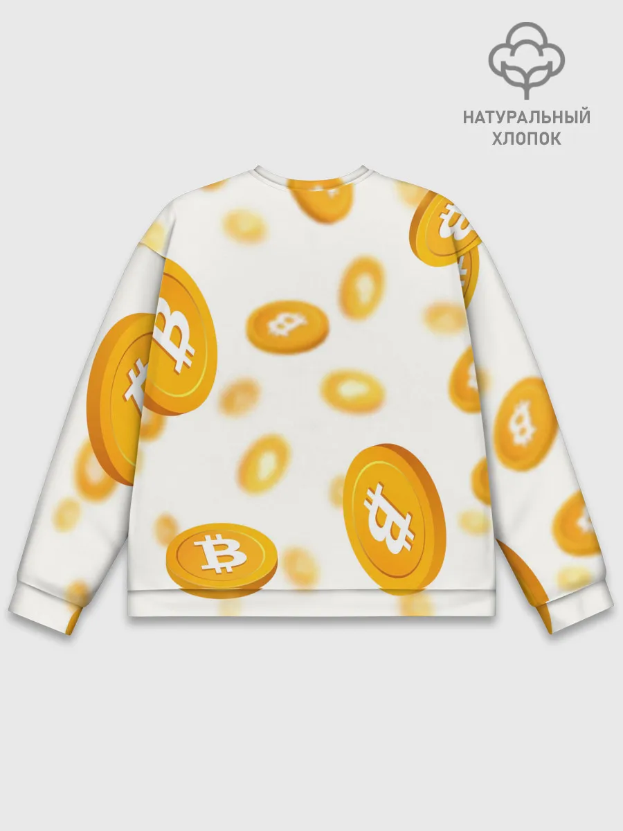Мужской свитшот базовый / BITCOIN КРИПТОВАЛЮТА | CRYPTOCURRENCIES