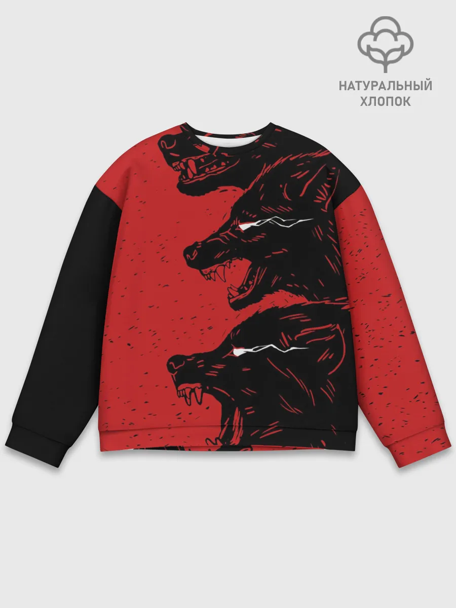 Мужской свитшот базовый / Evil Wolves