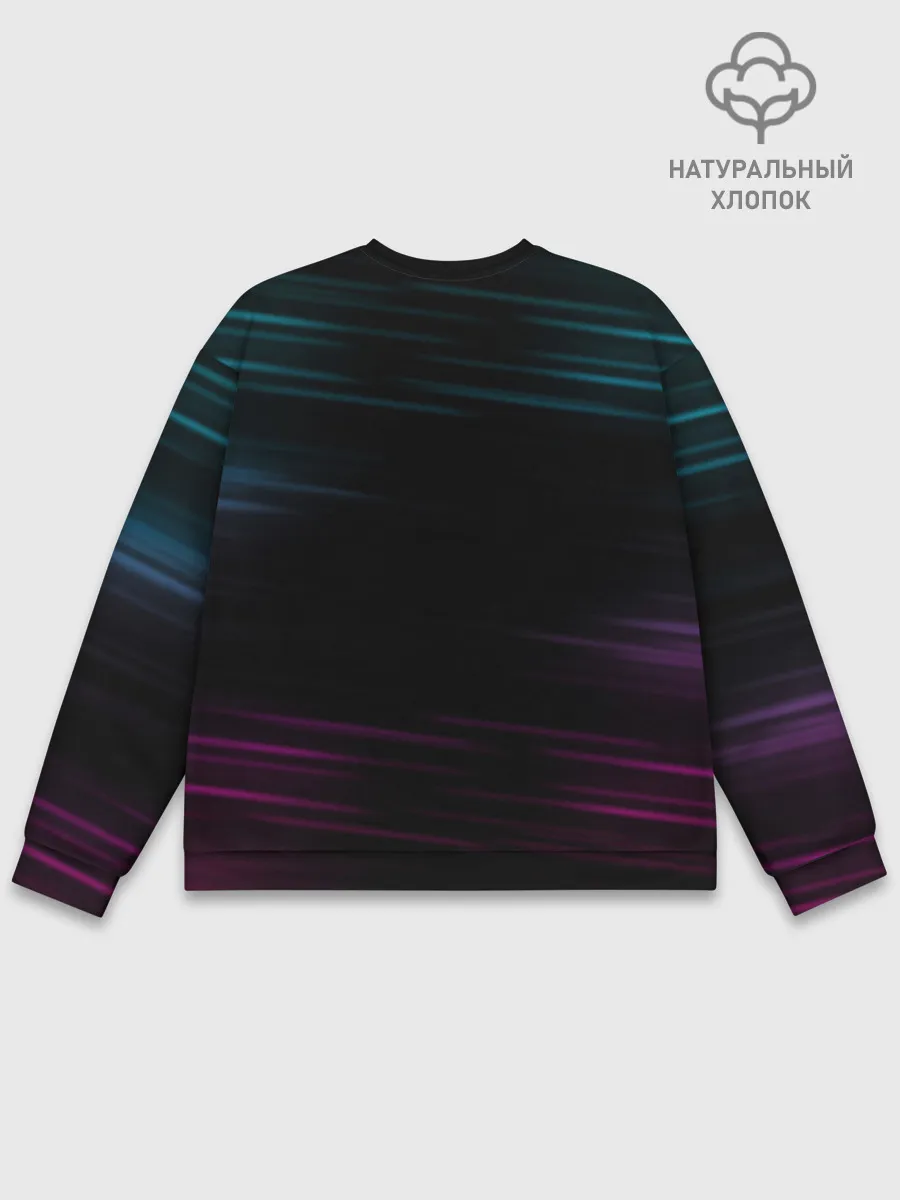 Мужской свитшот базовый / Cyberpunk 2077 NIGHT CITY