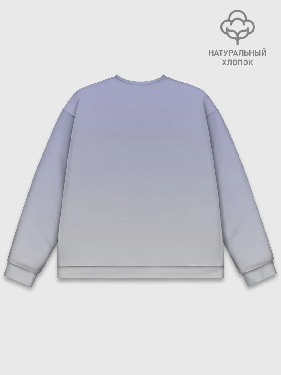 Мужской свитшот базовый / мальчик кот в коробке уши мяу