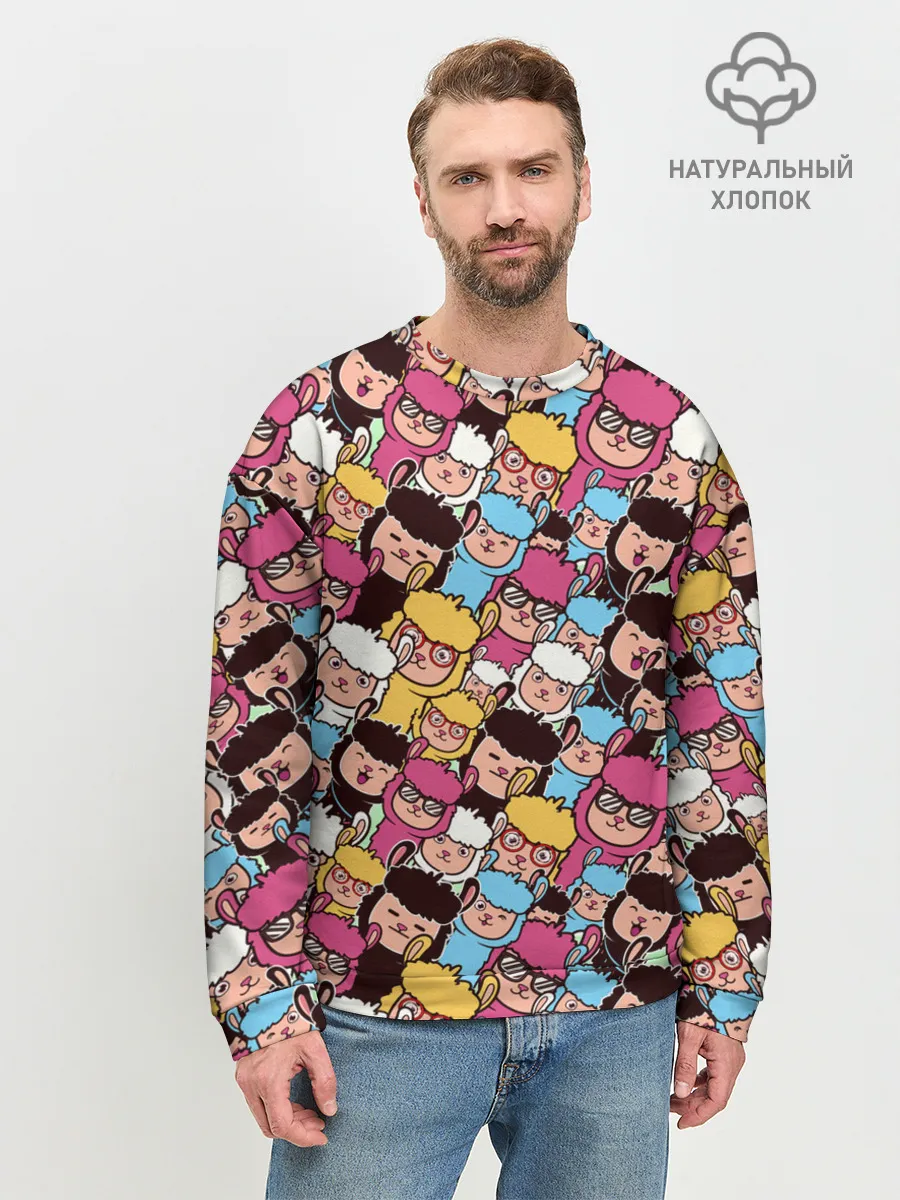 Мужской свитшот базовый / Альпаки