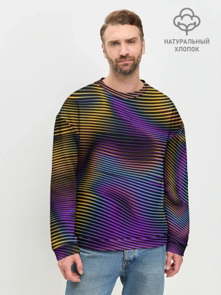 Мужской свитшот базовый / Современная абстракция