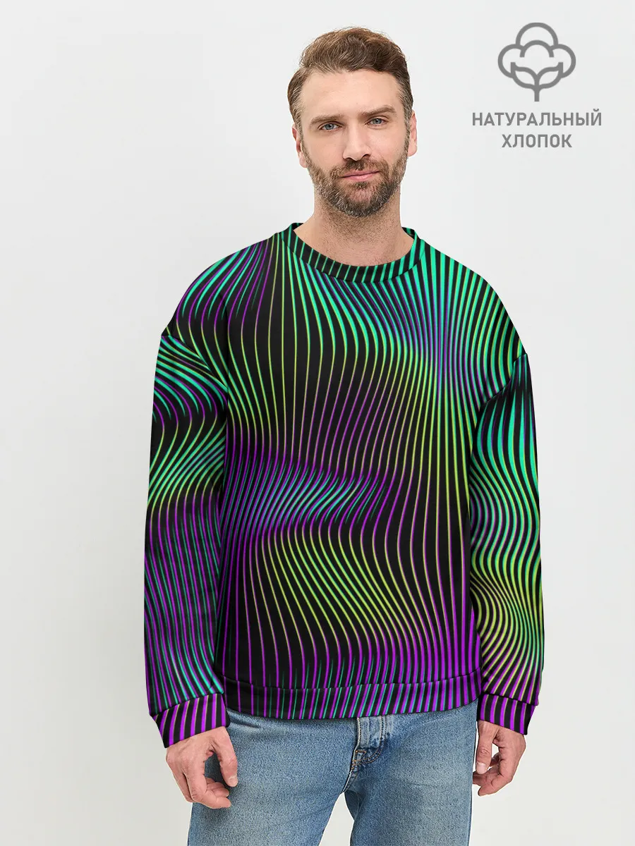 Мужской свитшот базовый / Современная абстракция