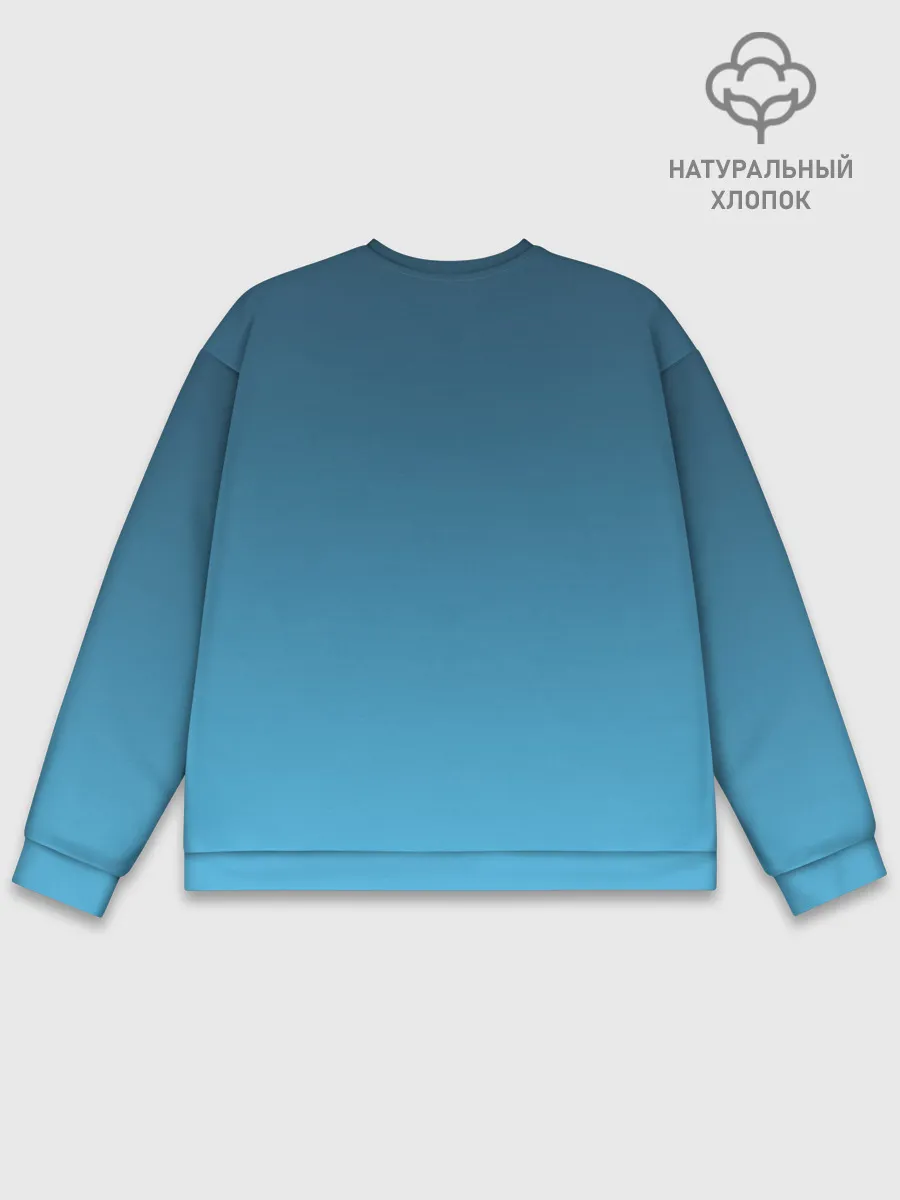 Мужской свитшот базовый / черный дух волка