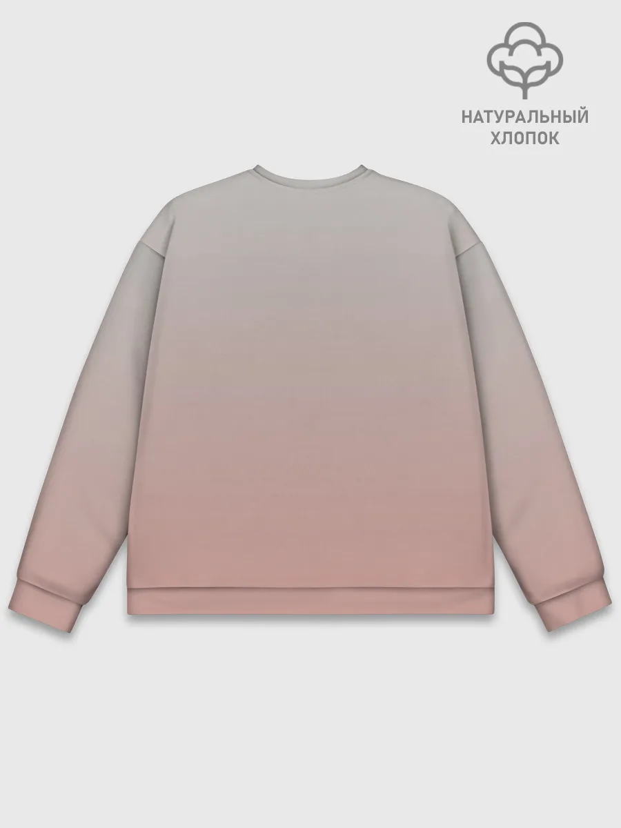 Мужской свитшот базовый / малышка спит ушки котики