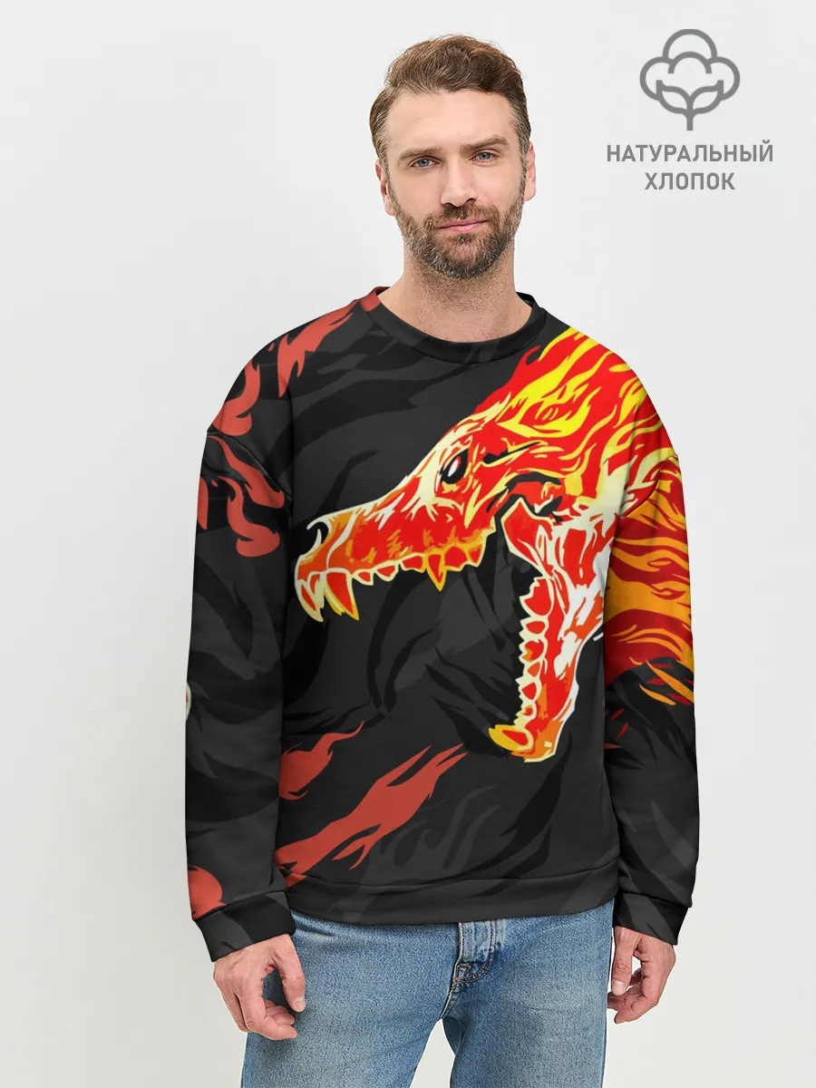 Мужской свитшот базовый / CS:GO - Howl м4а4 | Вой