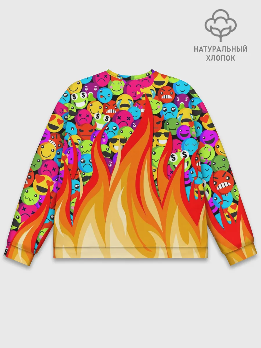 Мужской свитшот базовый / SLAVA MARLOW - Смайлики