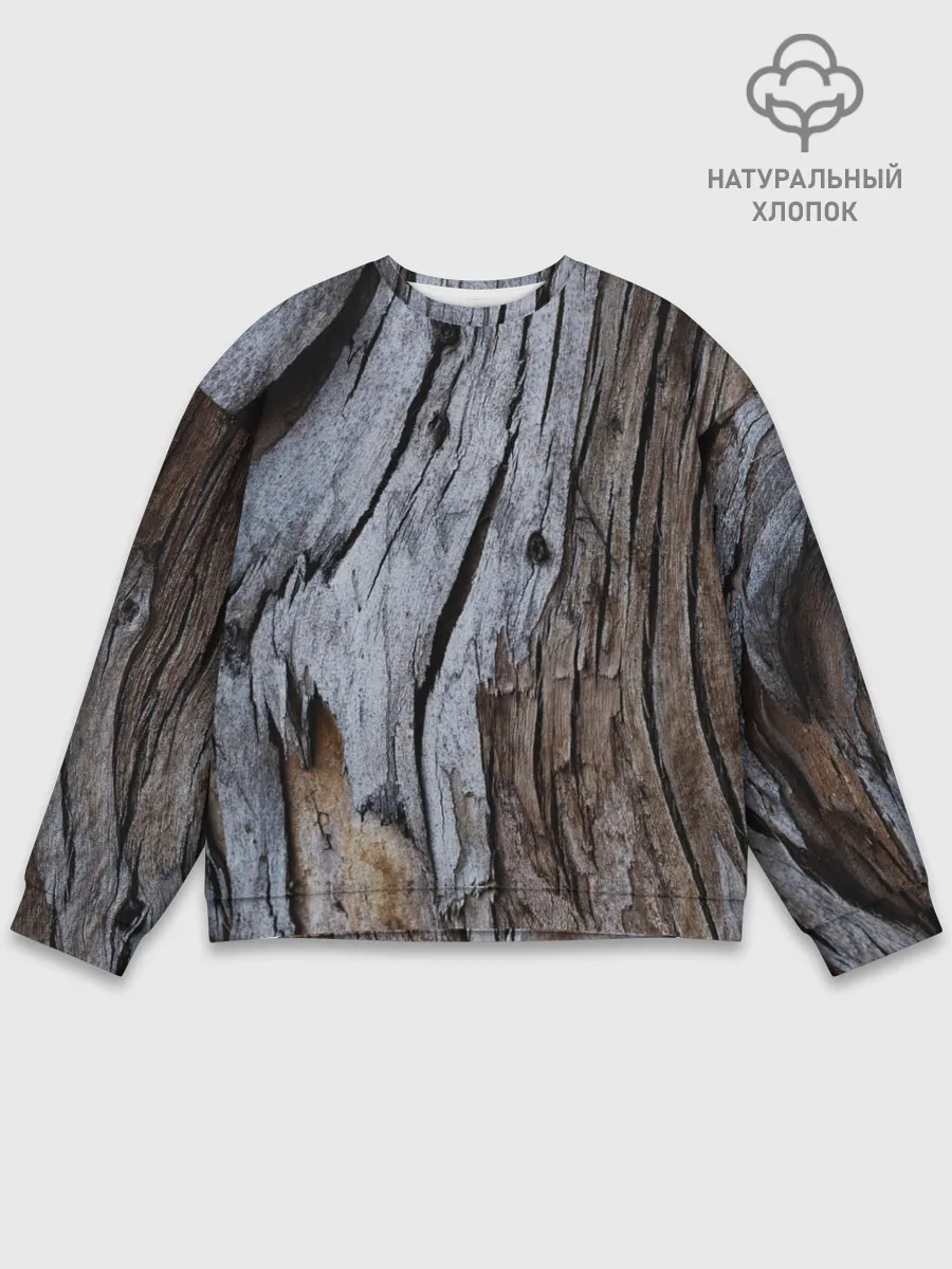 Мужской свитшот базовый / Древесная кора
