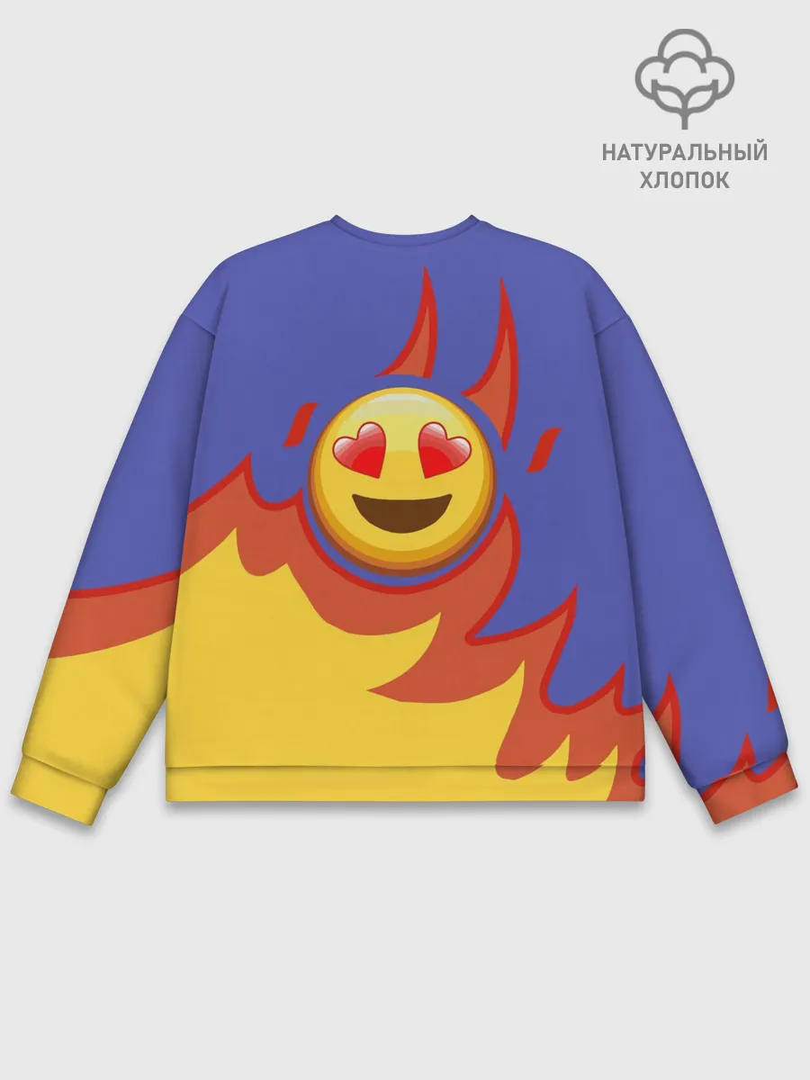 Мужской свитшот базовый / Ты горишь как огонь v1