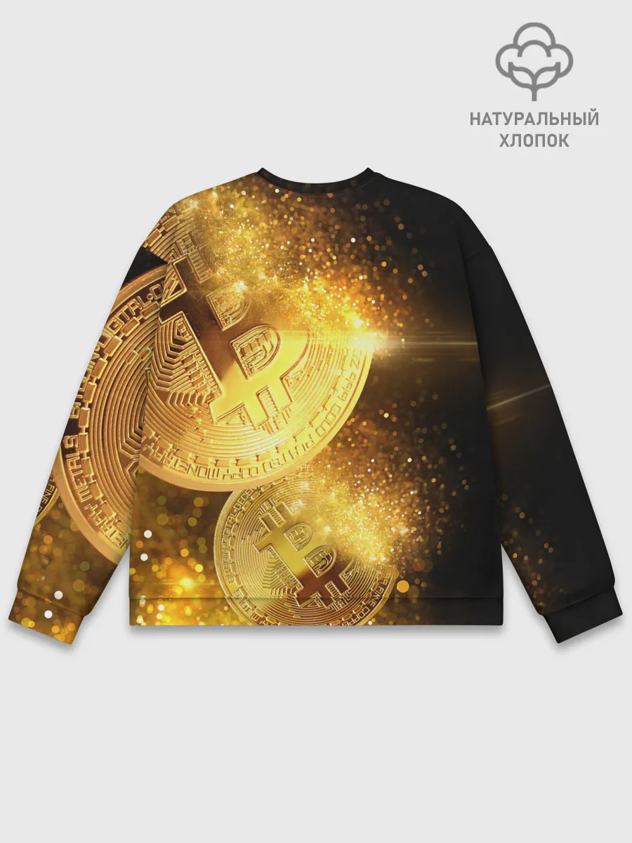 Мужской свитшот базовый / БИТКОИН ЗОЛОТО | BITCOIN GOLD