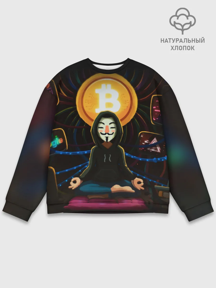 Мужской свитшот базовый / БИТКОИН | BITCOIN