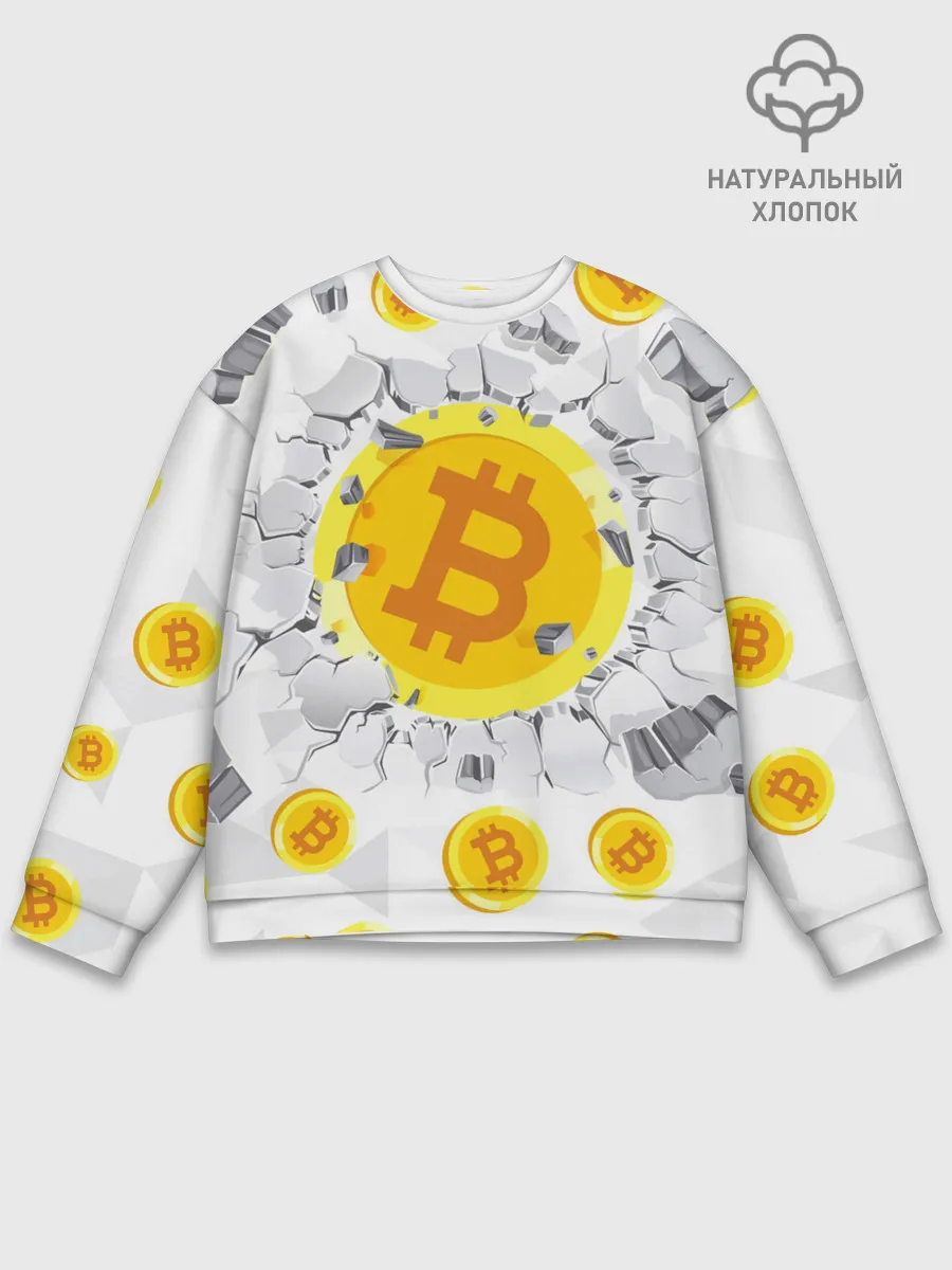 Мужской свитшот базовый / БИТКОИН | BITCOIN