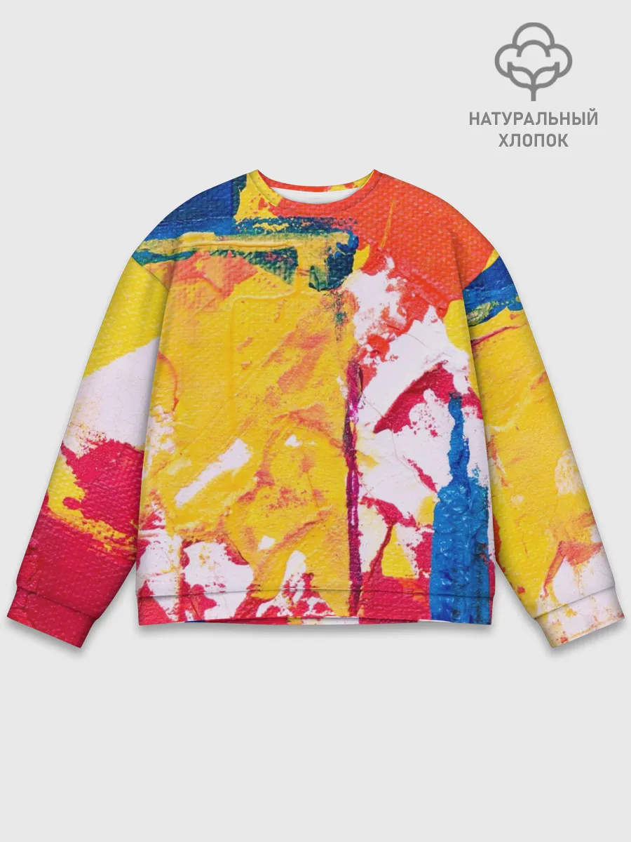 Мужской свитшот базовый / Красочное счастье
