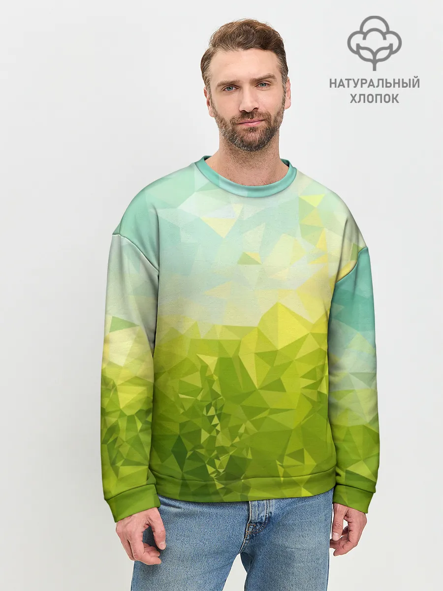 Мужской свитшот базовый / Природная Абстракция