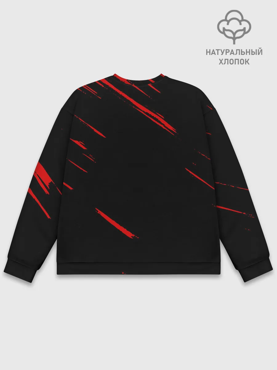 Мужской свитшот базовый / Юмико Такаги в черном Hellsing