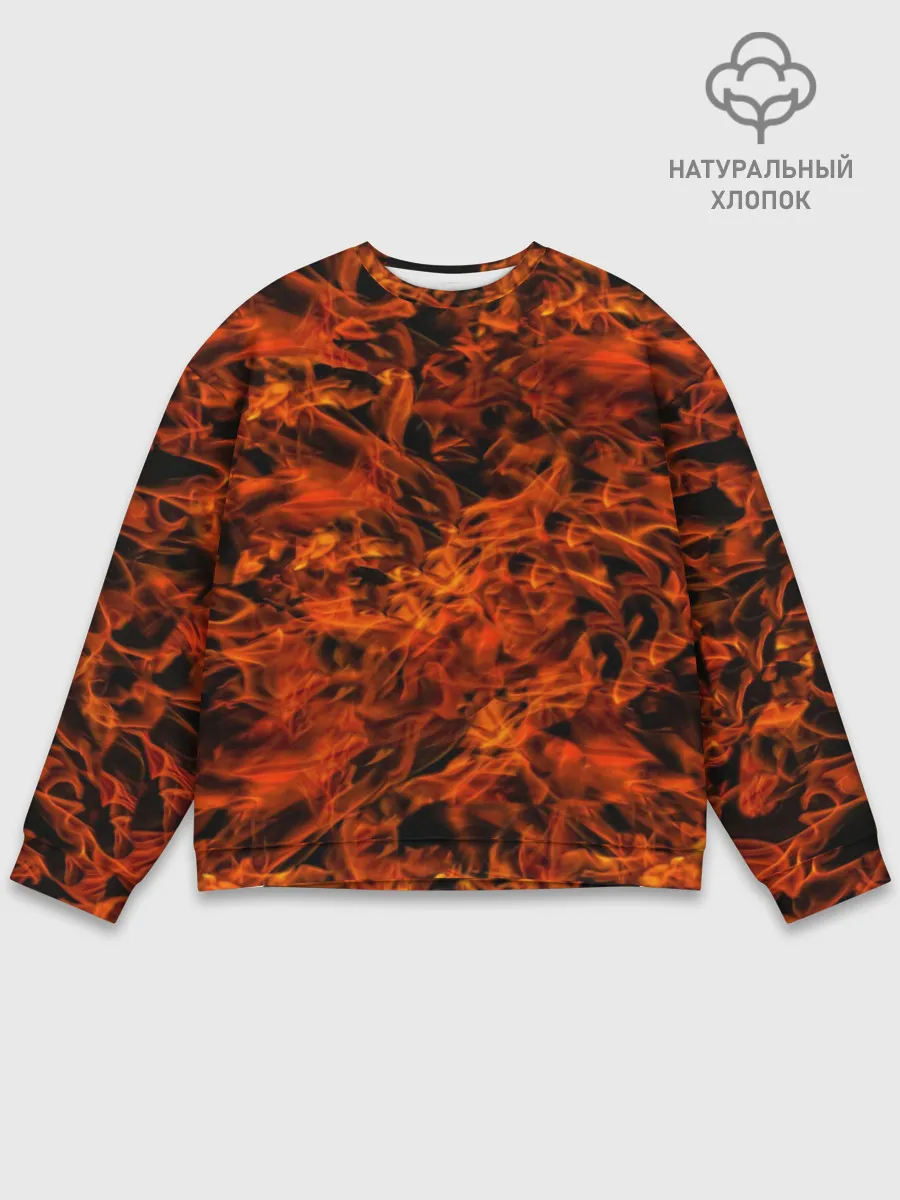 Мужской свитшот базовый / Пламя