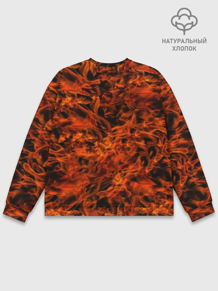 Мужской свитшот базовый / Пламя