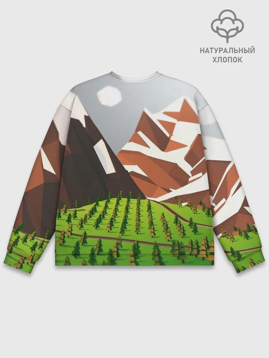 Мужской свитшот базовый / Горы