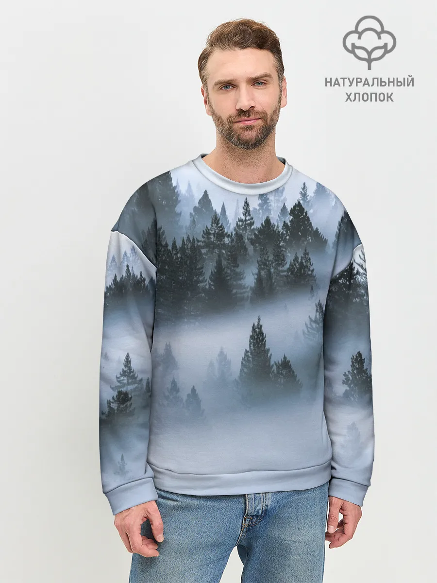 Мужской свитшот базовый / Сумеречный лес