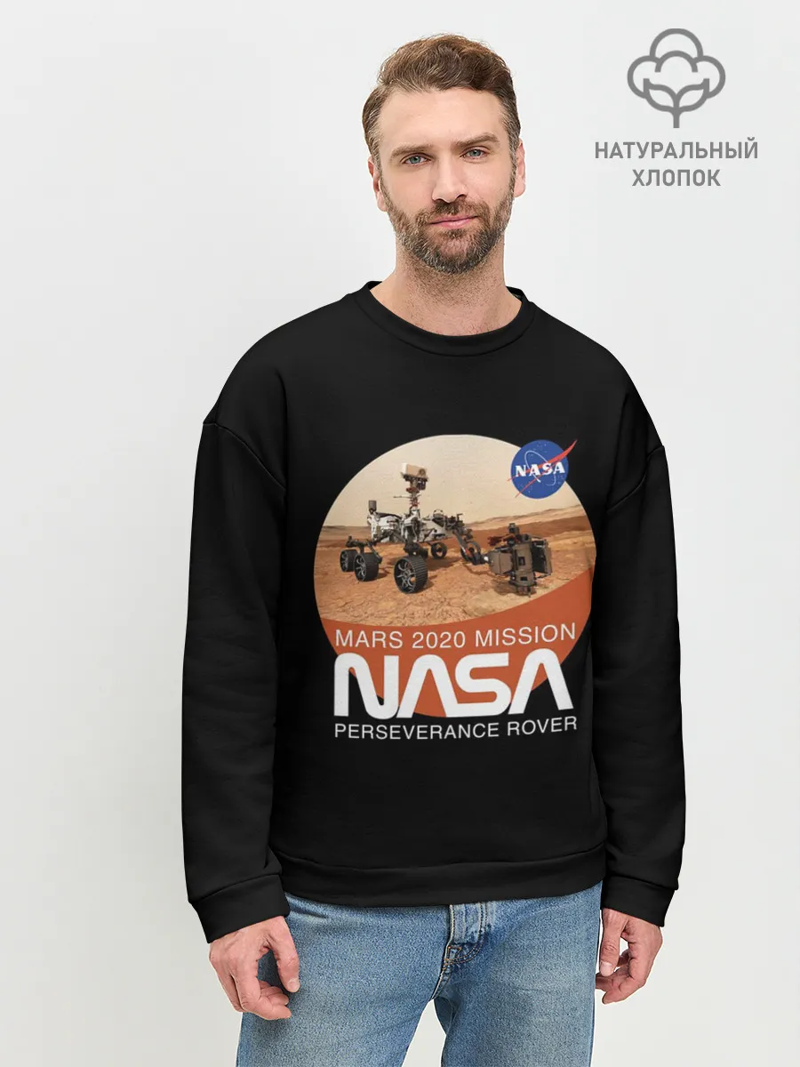 Мужской свитшот базовый / NASA - Perseverance