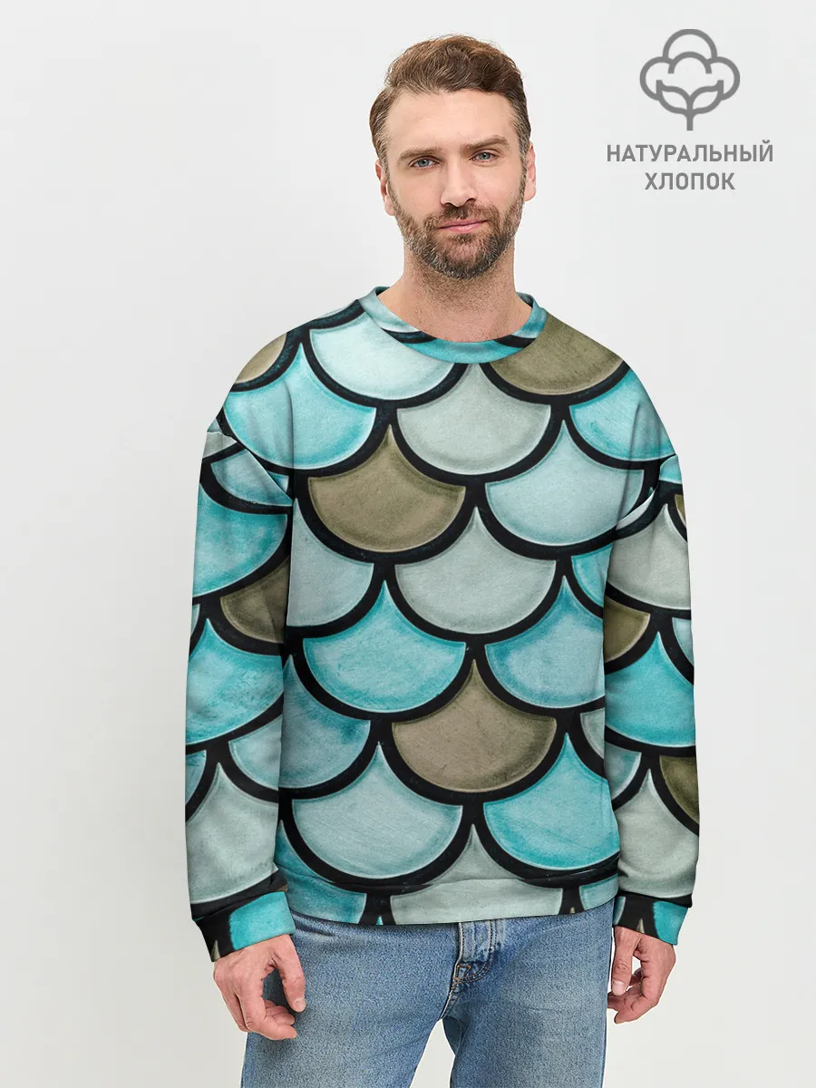 Мужской свитшот базовый / Кожа дракона