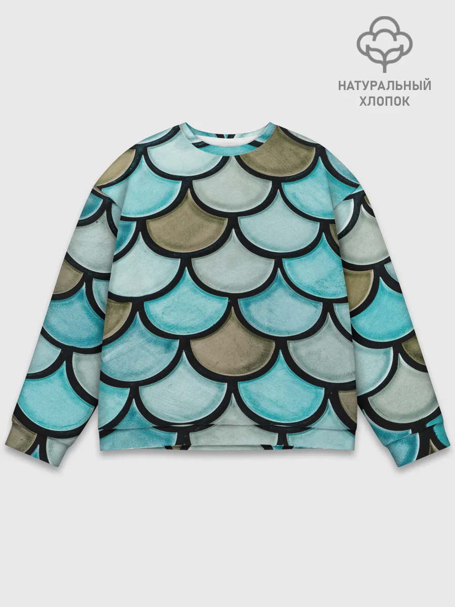 Мужской свитшот базовый / Кожа дракона