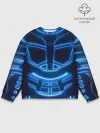 Мужской свитшот базовый / Неоновая броня | Neon Armor