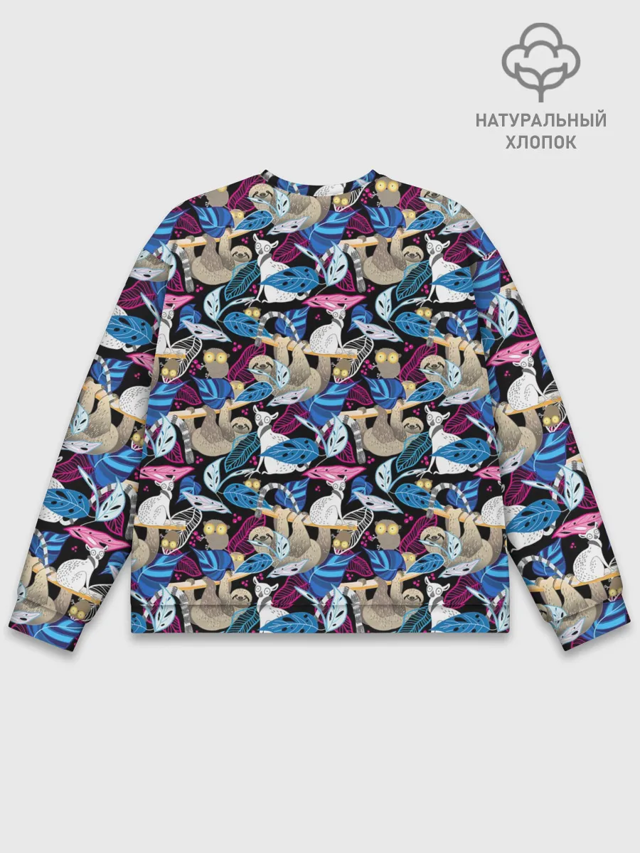 Мужской свитшот базовый / Ленивцы и Лемуры