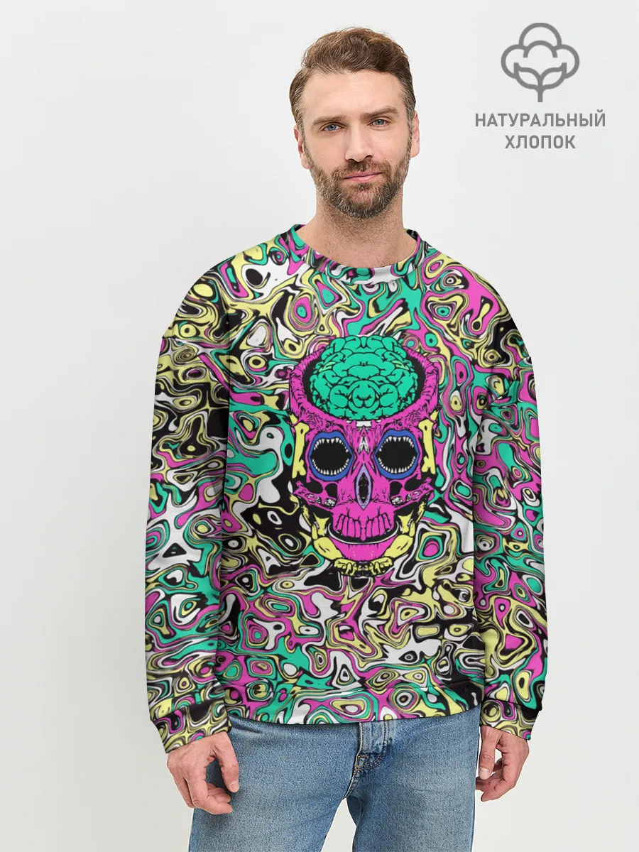 Мужской свитшот базовый / Череп