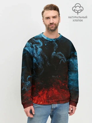 Мужской свитшот базовый / Огонь И Вода