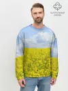 Мужской свитшот базовый / Желтый цвет весны