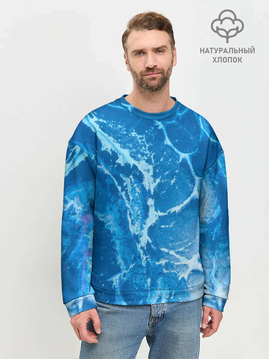 Мужской свитшот базовый / Ледяной