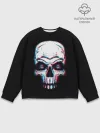 Мужской свитшот базовый / Glitch Skull