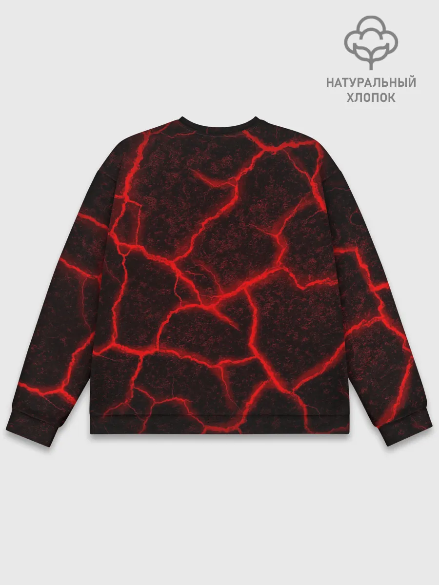 Мужской свитшот базовый / ЛАВА | ЛАВОВЫЕ ТРЕЩИНЫ | LAVA