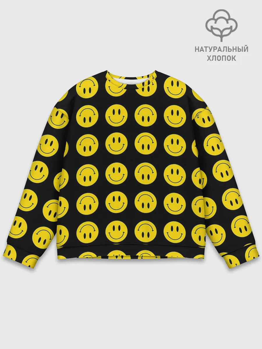 Мужской свитшот базовый / Смайлики
