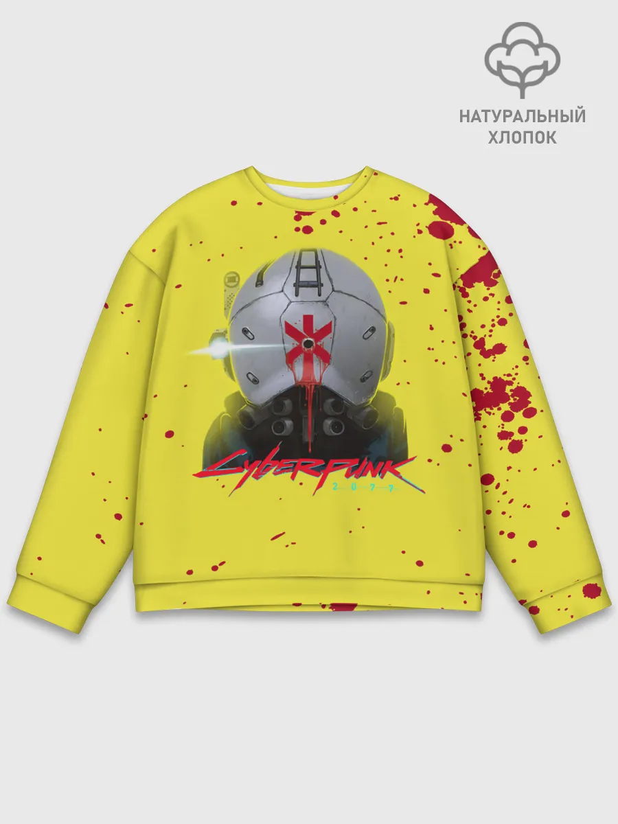 Мужской свитшот базовый / TRAUMA TEAM Cyberpunk 2077