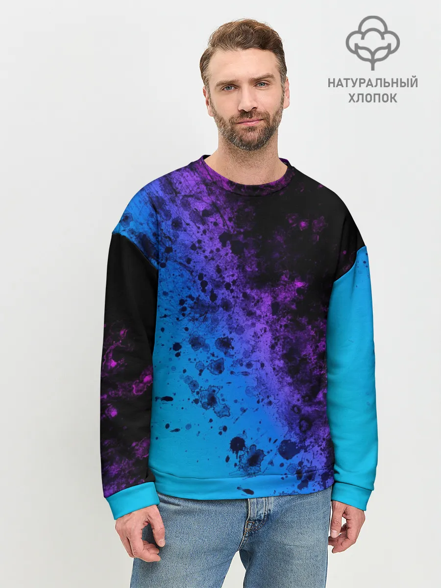Мужской свитшот базовый / Неоновые Краски