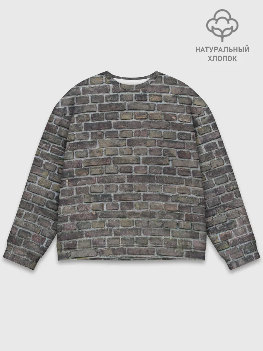 Мужской свитшот базовый / кирпич