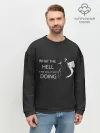 Мужской свитшот базовый / What the hell...