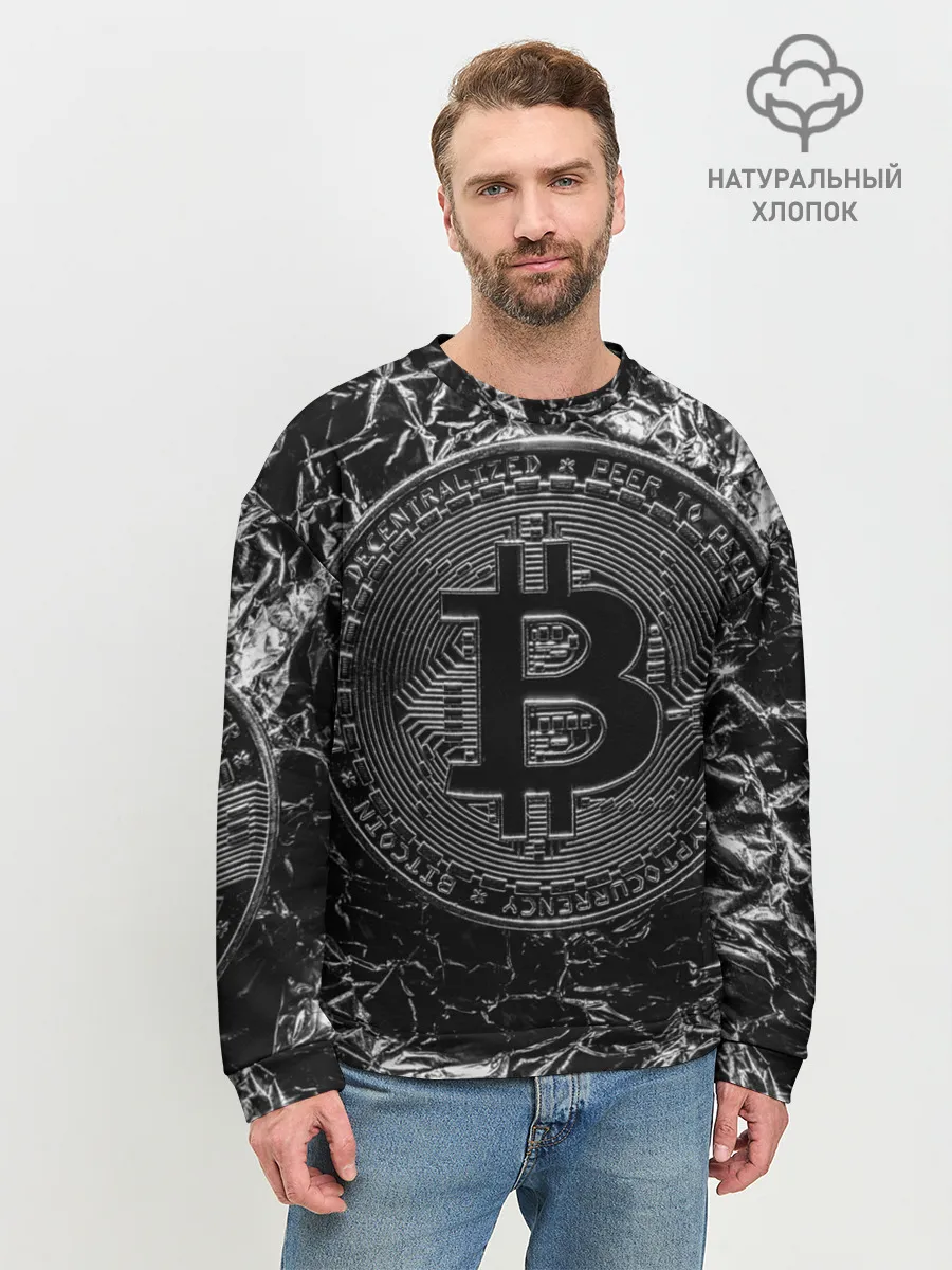 Мужской свитшот базовый / БИТКОИН | BITCOIN