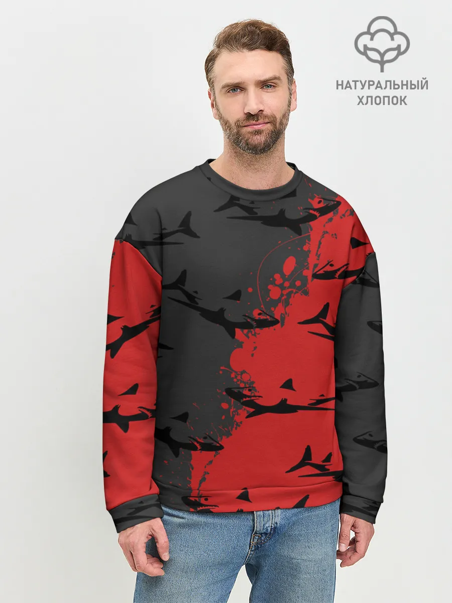 Мужской свитшот базовый / Акулы