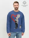 Мужской свитшот базовый / Любовь это ответ | Banksy