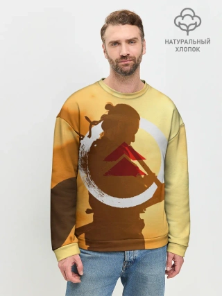 Мужской свитшот базовый / Ghost of Tsushima | Jin Sakai