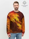 Мужской свитшот базовый / Битва огней